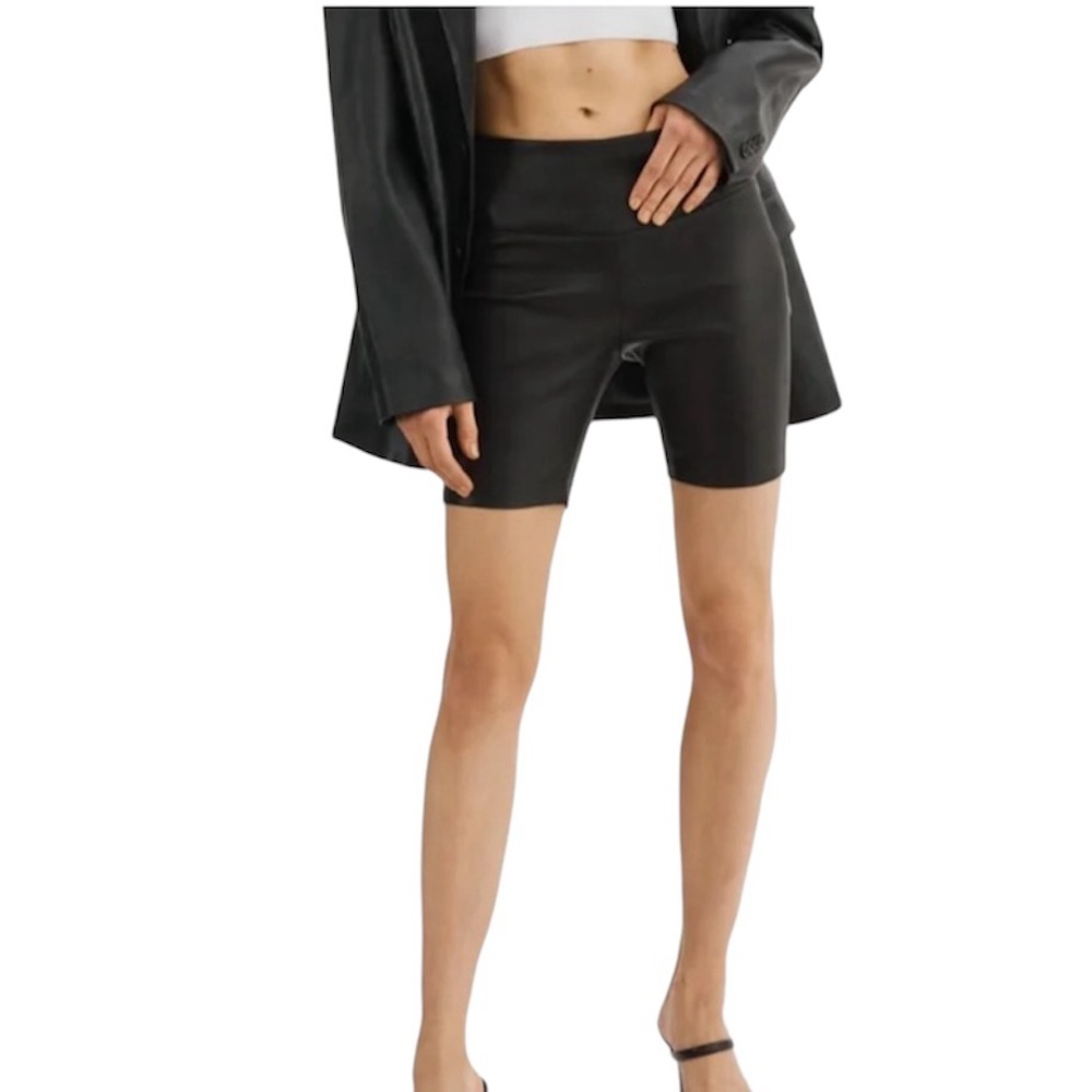 Lita by Ciara Leather Bike Shorts Size 4